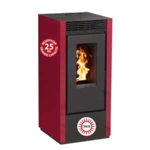 Poêle à granulés de 11Kw – Etanche – Marina Bordeaux / Noir ou Blanc
