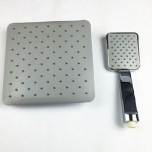 Pomme de douche carré de 8″ avec sortie d’eau en précipitation