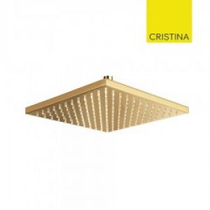 POMME DE DOUCHE CARREE 30X30 LAITON DORE – CRISTINA ONDYNA PD55752