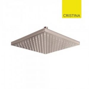 POMME DE DOUCHE CARREE 30X30 LAITON METAL BROSSE – CRISTINA ONDYNA PD55777