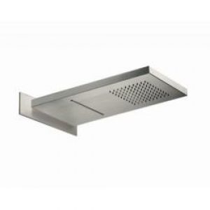 POMME DE DOUCHE ENCASTREE 55/26 CM CARREE PLUIE+CASCADE 100 % INOX – CRISTINA ONDYNA PD38228