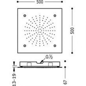 Pomme de plafond nébulisation 2 positions TRES…