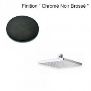 POMME DOUCHE CARREE 180*180 CHROME NOIR BROSSE – CRISTINA ONDYNA PD01675