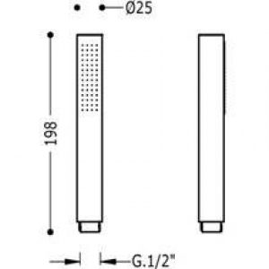 Pommeau anti-calcaire Acier TRES TUB