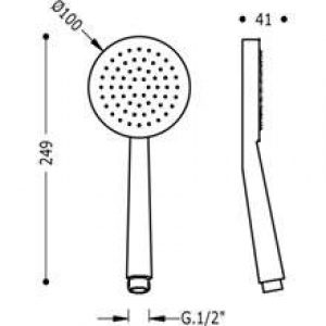 Pommeau anti-calcaire ECO TRES