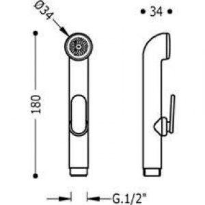 Pommeau avec fermeture TRES