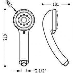 Pommeau massage PLUS TRES