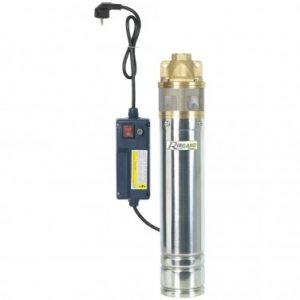 Pompe immergée inox RIBIMEX 750W, 60m 1 turbine laiton avec tableau électrique