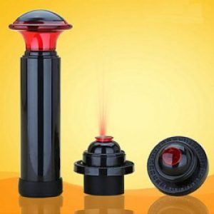 Pompe vide-air et 2 bouchons de vin en acier silicone
