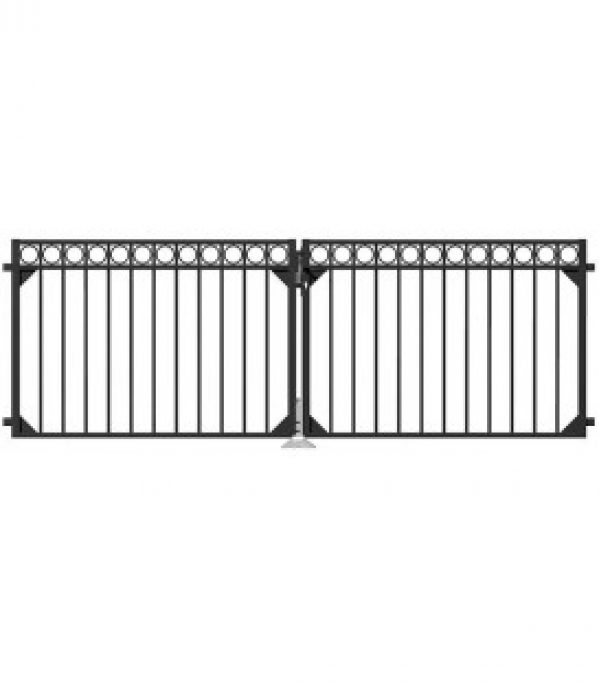 Portail Circle Alu, mat-sw, 3010x1000mm