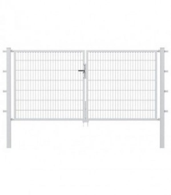 Portail treillis, galvanisé a chaud 2000x1400mm, largeur treillis 50x200mm