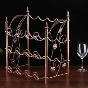 Porte-bouteille de style contemporain en cuivre