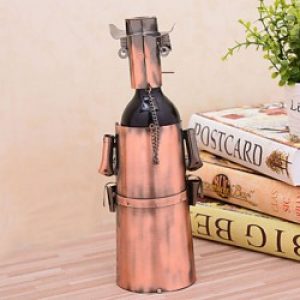 Porte-bouteille de style européen sous forme de statue en fonte