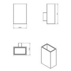 Porte-brosse à dents suspendu bath life COSMIC