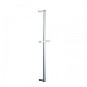 Porte-gadgets de salle de bain à barre verticale et de style contemporain en laiton chromé