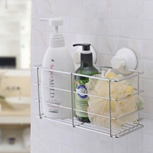 Porte-gadgets de salles de bain de style contemporain avec fixation murale en de puissantes ventouses