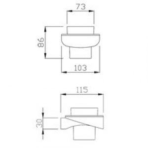 Porte-gobelet blanc Medinylon Mediclinics