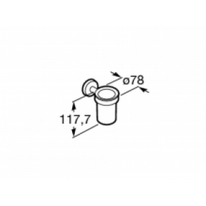 Porte-gobelet et gobelet mural Twin Roca