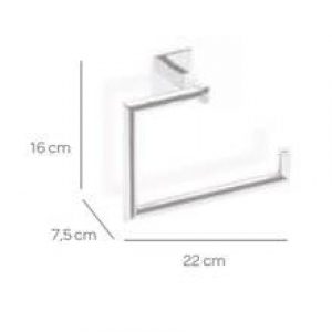 Porte-papier toilette anneau grand MIXTA CO2+