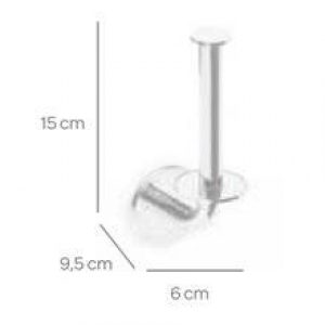 Porte-papier toilette avec réserve ROUND CO2+