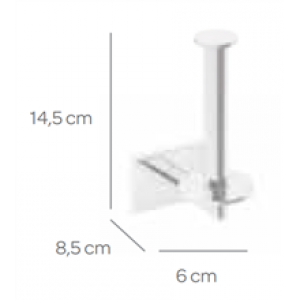 Porte-papier toilette avec réserve SENSA CO2+