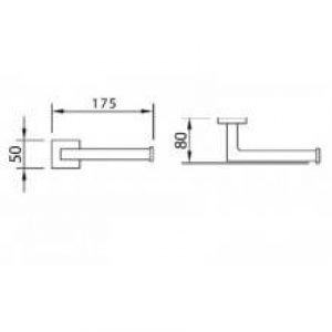 Porte-rouleau sans couvercle Urban