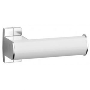 Porte-rouleaux de papier WC  – blanc/chromé mat – Arsis