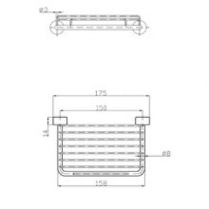 Porte savon en laiton grille 175mm Medicrom…