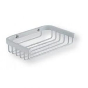 PORTE SAVON GRAND HOTEL PANIER ANGLE OU MURAL 27 cm/ 11 cm BLANC – CRISTINA ONDYNA GH15224