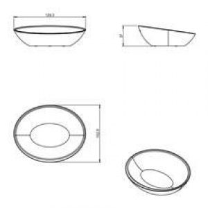 Porte-savon noir brillant saku COSMIC