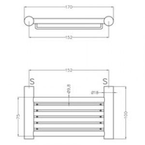 Porte savon satiné grille Medinox Mediclinics
