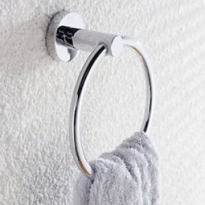 Porte-serviette circulaire en acier inoxydable