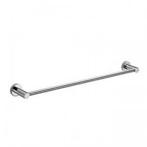 Porte-serviette de style contemporain en laiton chromé et fixation murale ( 60 cm )