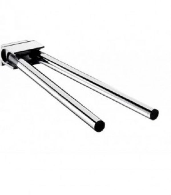 Porte-serviette emco systeme 2 chromé, 2 bras, orientable 346 mm