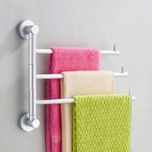 Porte-serviettes à 3 barres en aluminium
