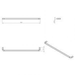 Porte-serviettes 80 cm working COSMIC