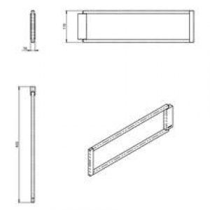 Porte-serviettes anneau blanc XL the grid COSMIC