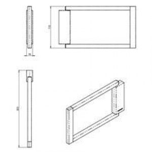 Porte-serviettes anneau chrome the grid COSMIC
