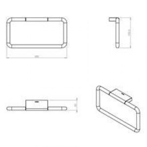 Porte-serviettes anneau large project COSMIC