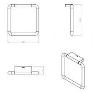 Porte-serviettes anneau long project COSMIC