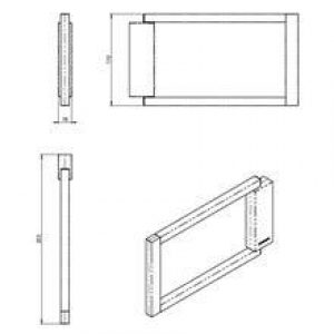 Porte-serviettes anneau noir the grid COSMIC