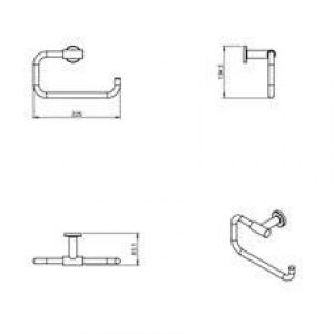 Porte-serviettes anneau ouvert architecte COSMIC