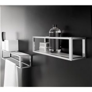 Porte-serviettes avec étagère chrome XL the…