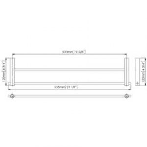 Porte-serviettes barres double brillant Medinox…