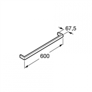 Porte-serviettes de lavabo 60 cm Nuova Roca