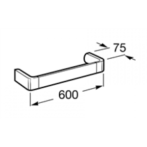 Porte-serviettes de lavabo 60 cm Select Roca