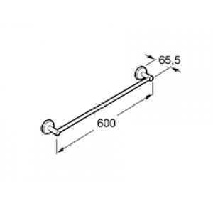 Porte-serviettes de lavabo 60,2 cm Twin Roca
