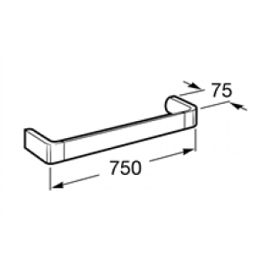 Porte-serviettes de lavabo 75 cm Select Roca