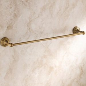 Porte-serviettes de style antique en laiton ( longueur 64 cm )