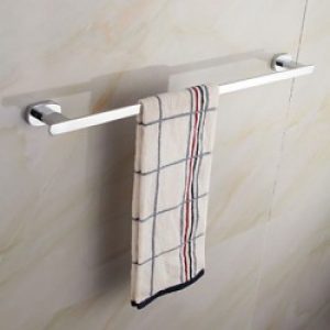 Porte-serviettes de style contemporain en laiton chromé ( 60 cm )
